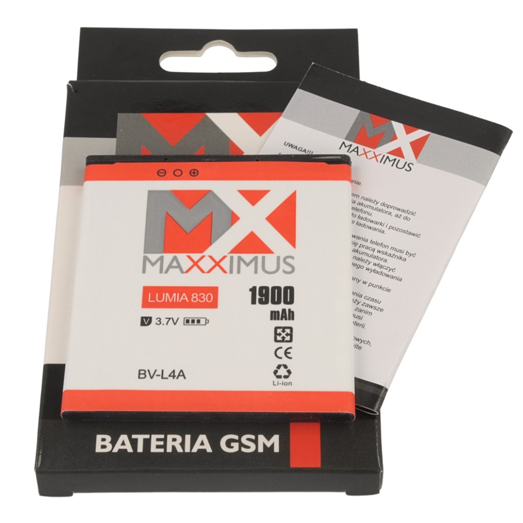 Bateria MAXXIMUS 2000 mAh Li-ion NOKIA Lumia 830 / 8