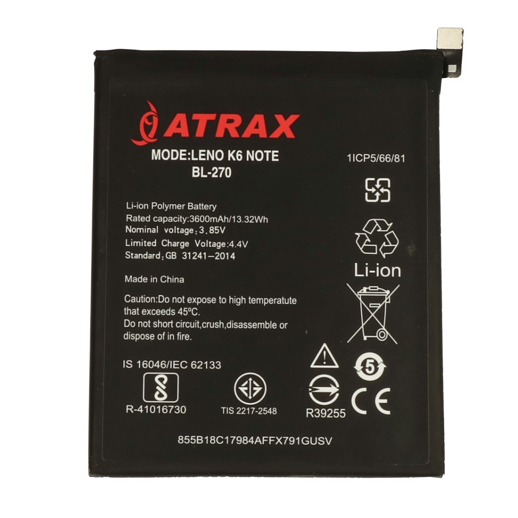 Bateria ATX Platinum 3600 mAh li-ion Lenovo K6 Note