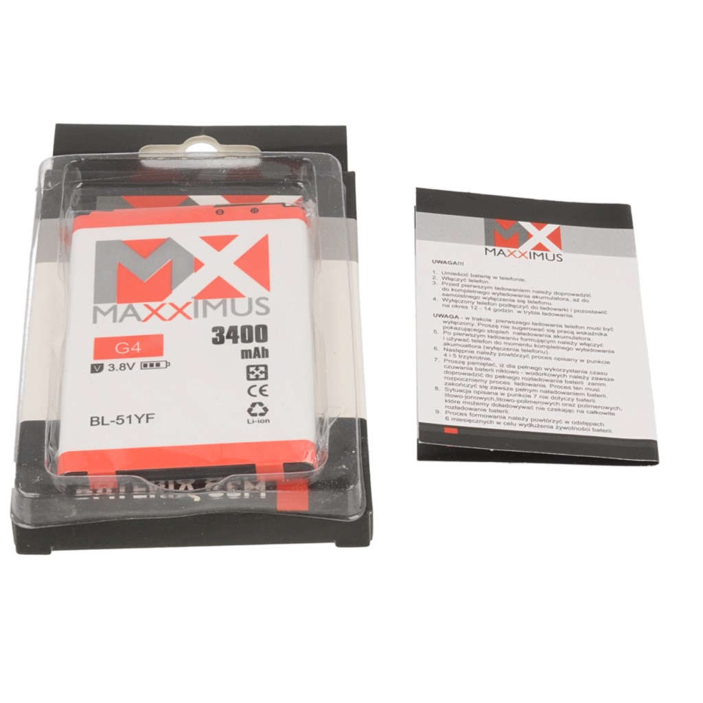 Bateria MAXXIMUS 3000 mAh LI-ION LG G4 / 5