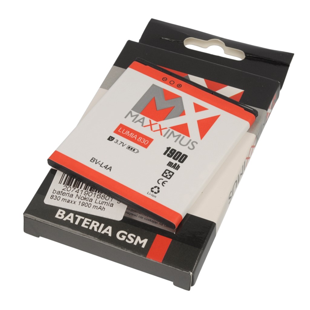 Bateria MAXXIMUS 2000 mAh Li-ion NOKIA Lumia 830