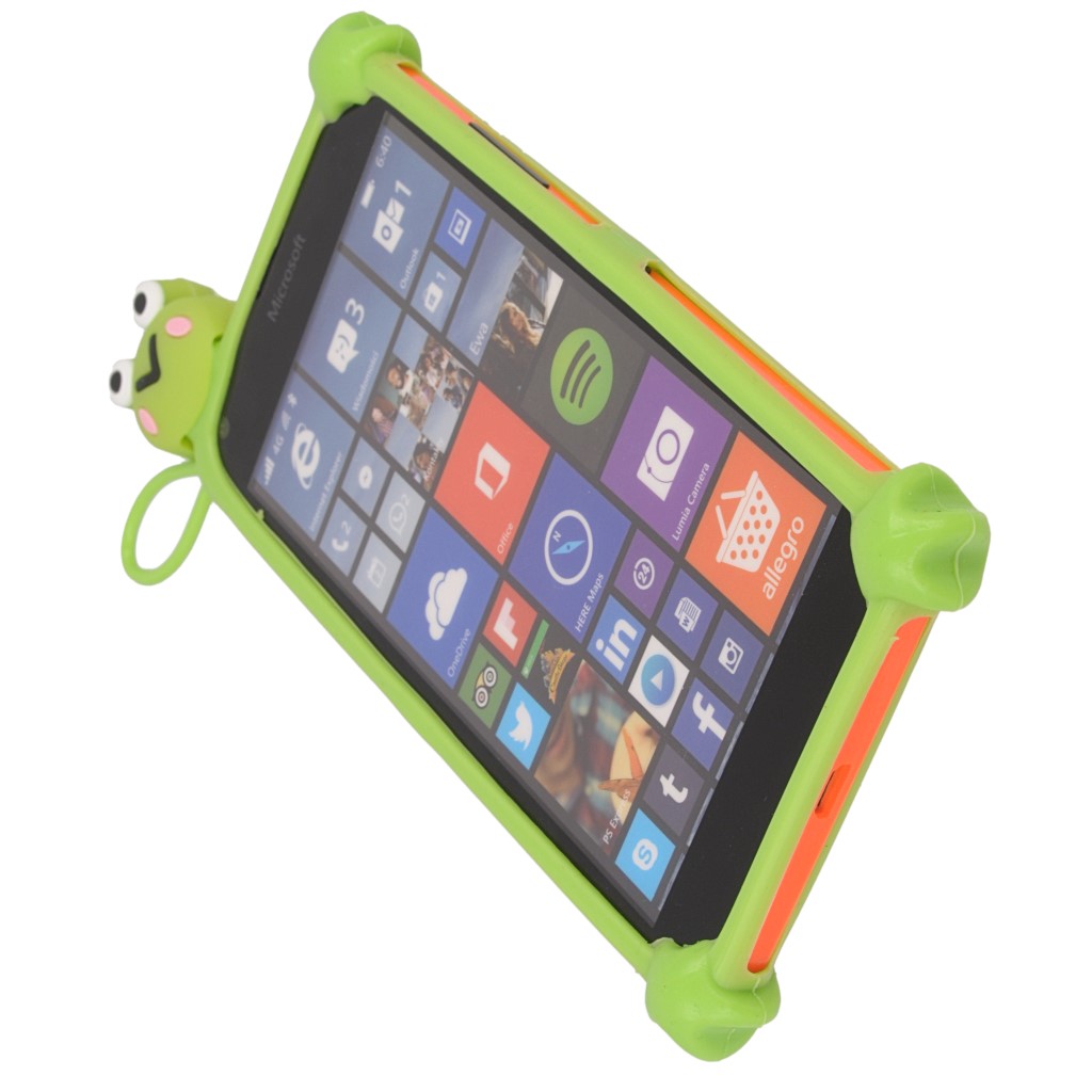 Pokrowiec etui bumper 3D abka zielona myPhone Cube / 2