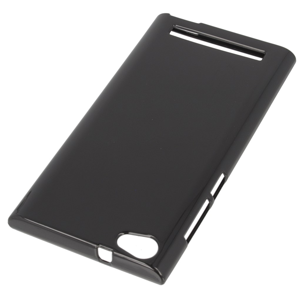 Pokrowiec oryginalne CUBE LTE silikonowe etui BACK CASE czarne myPhone Cube LTE / 2