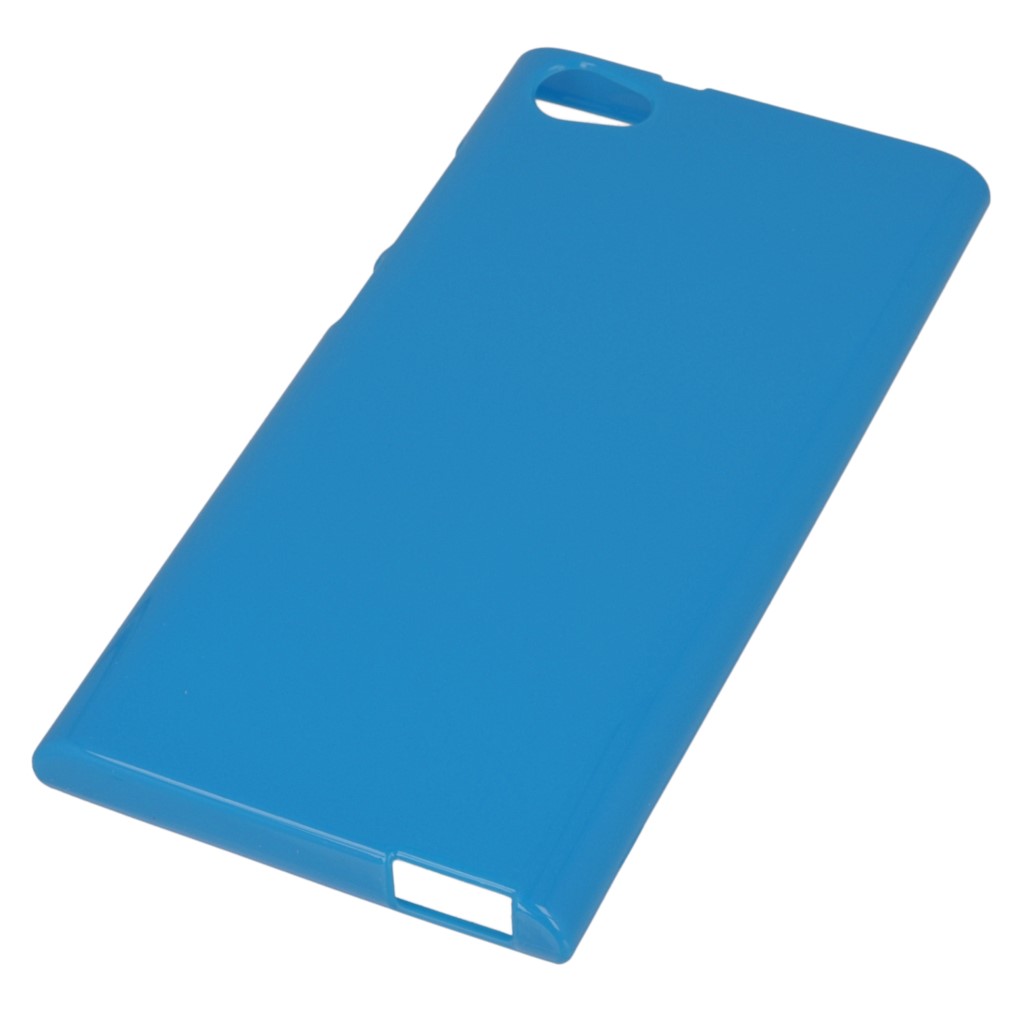 Pokrowiec oryginalne CUBE LTE silikonowe etui BACK CASE niebieskie myPhone Cube LTE