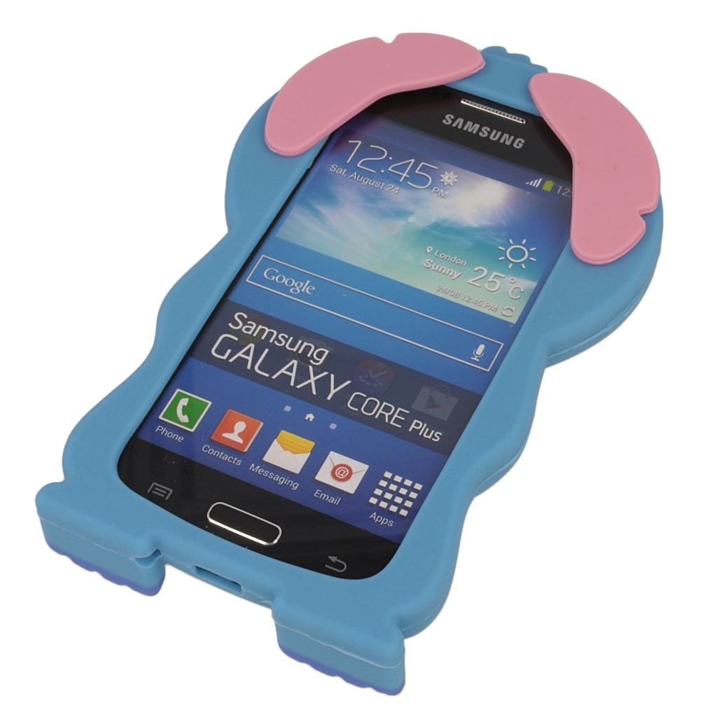 Pokrowiec etui silikonowe 3D Uszaty SAMSUNG Galaxy S III mini VE / 4