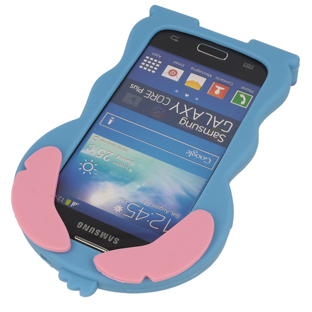 Pokrowiec etui silikonowe 3D Uszaty SAMSUNG Galaxy S III mini VE / 5