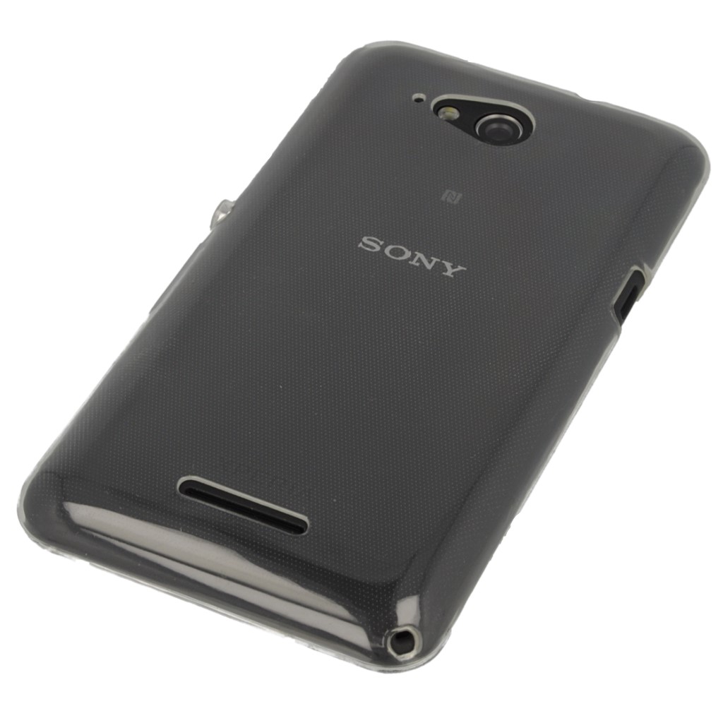 Pokrowiec silikonowe etui Back Case przeroczyste SONY Xperia E4g