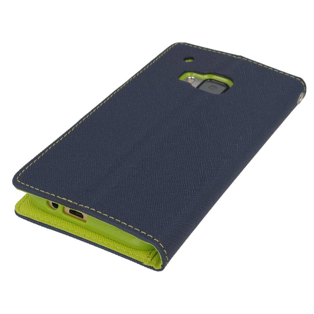 Pokrowiec etui Fancy Diary Mercury granatowo-limonkowe HTC One M9 Prime CE / 4