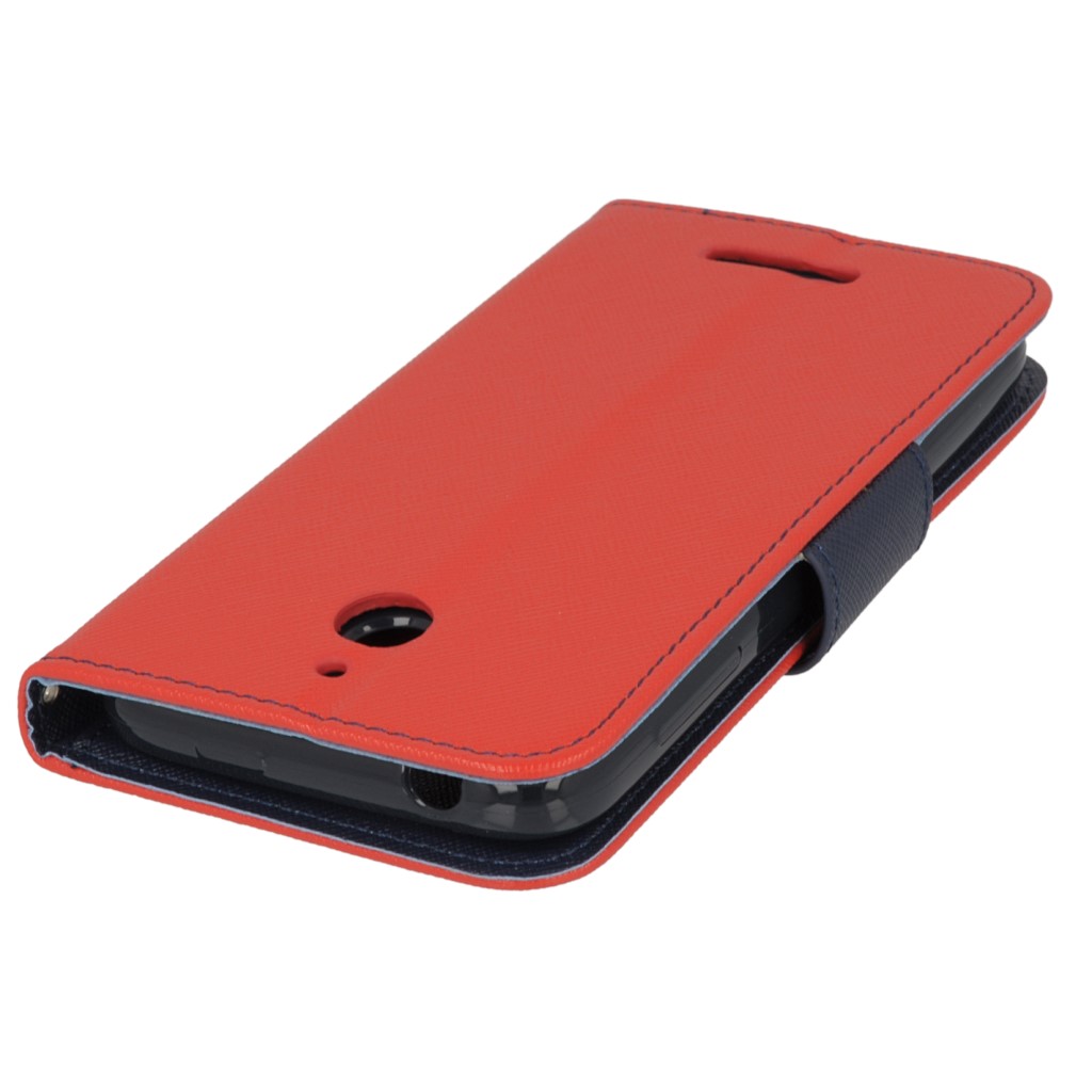 Pokrowiec etui Fancy Diary Mercury czerwono-granatowe HTC One M8 / 4