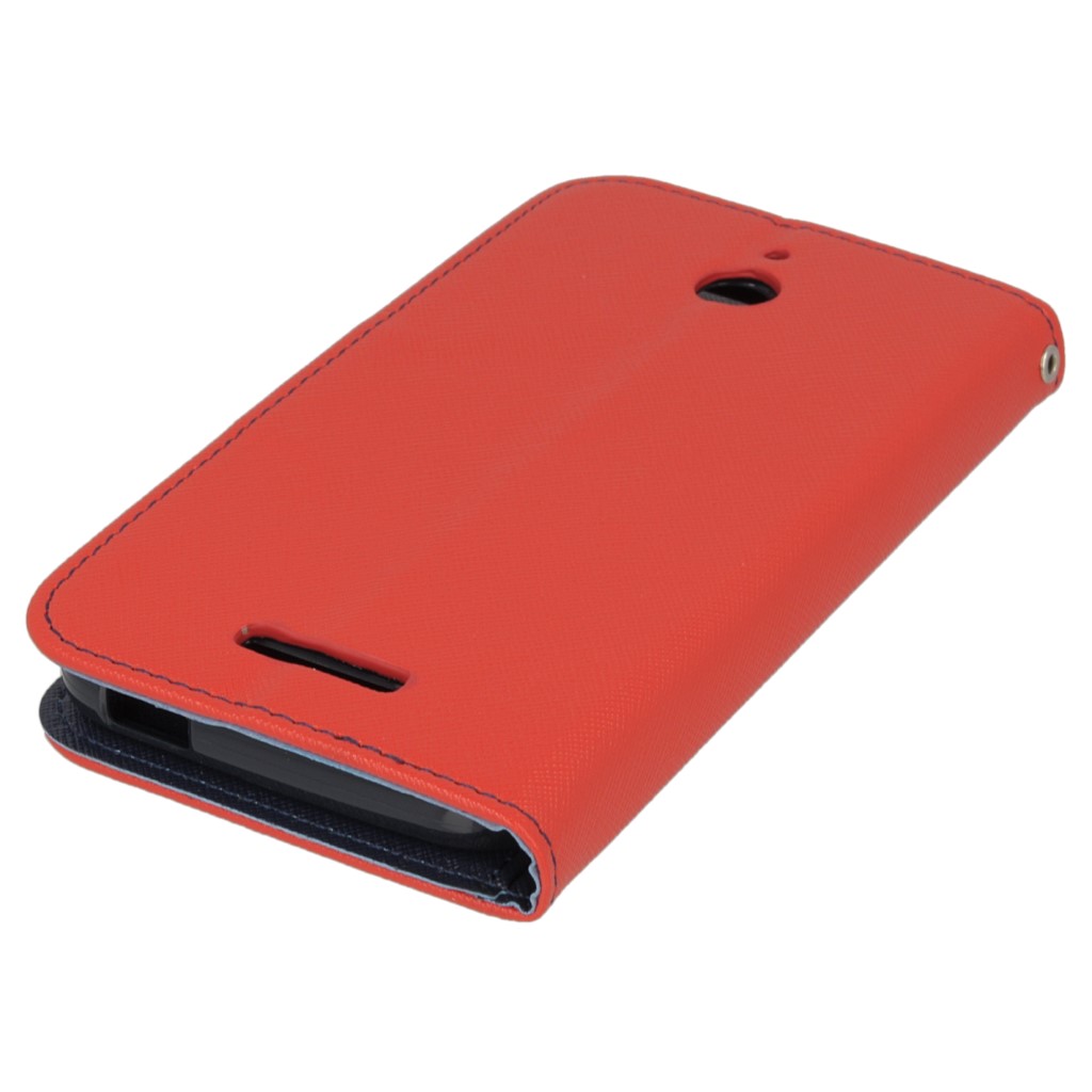Pokrowiec etui Fancy Diary Mercury czerwono-granatowe HTC One M8 / 3