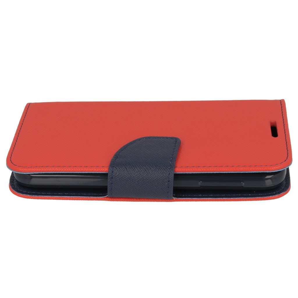 Pokrowiec etui Fancy Diary Mercury czerwono-granatowe HTC One M8 / 5