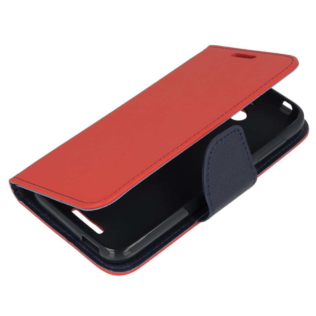 Pokrowiec etui Fancy Diary Mercury czerwono-granatowe HTC One M8 / 6