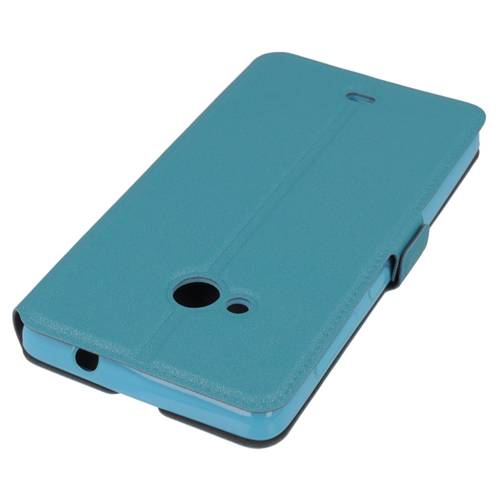 Pokrowiec etui Flexi Book niebieskie Microsoft Lumia 435 Dual SIM / 3