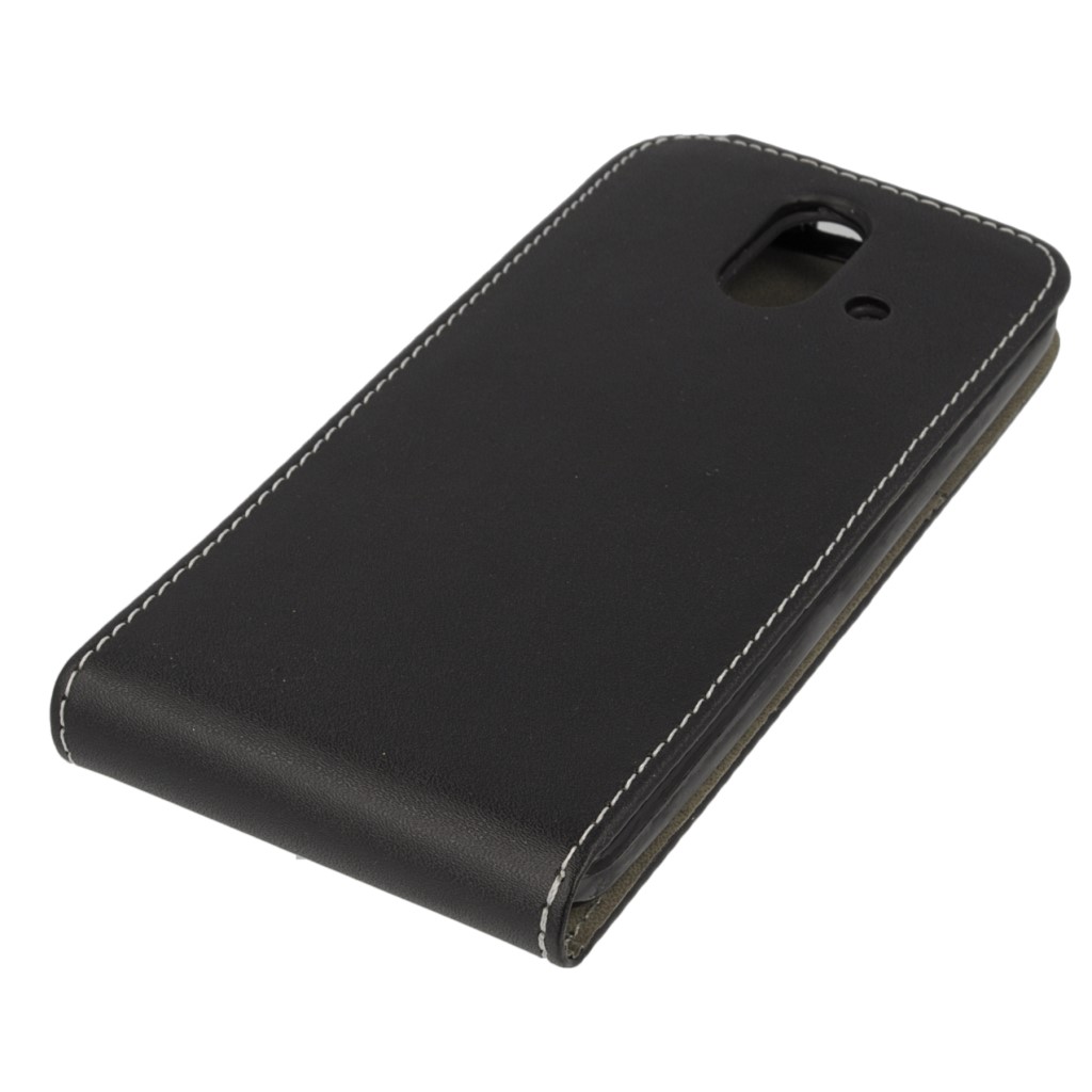 Pokrowiec z klapk na magnes Prestige Slim Flexi czarny HTC One E8 / 5