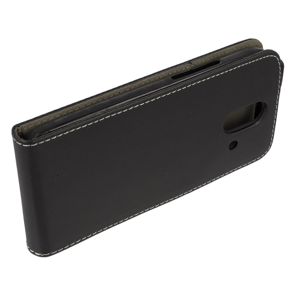 Pokrowiec z klapk na magnes Prestige Slim Flexi czarny HTC One E8 / 7