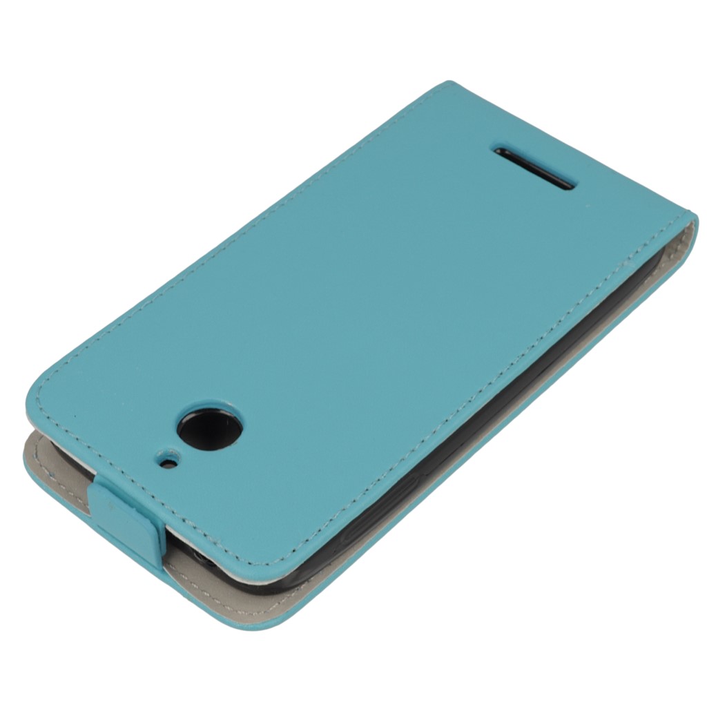 Pokrowiec z klapk na magnes Prestige Slim Flexi jasny niebieski HTC Desire 510 / 3