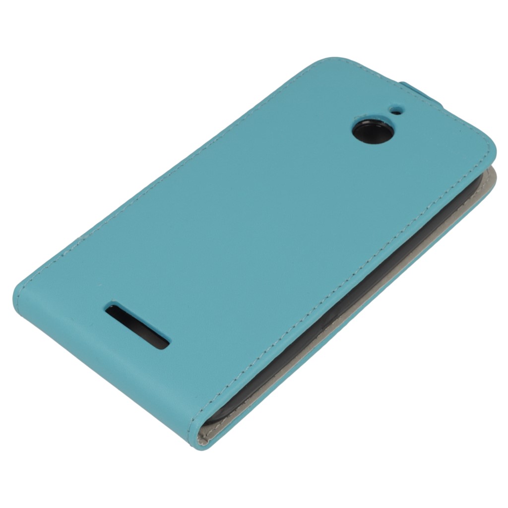 Pokrowiec z klapk na magnes Prestige Slim Flexi jasny niebieski HTC Desire 510 / 2