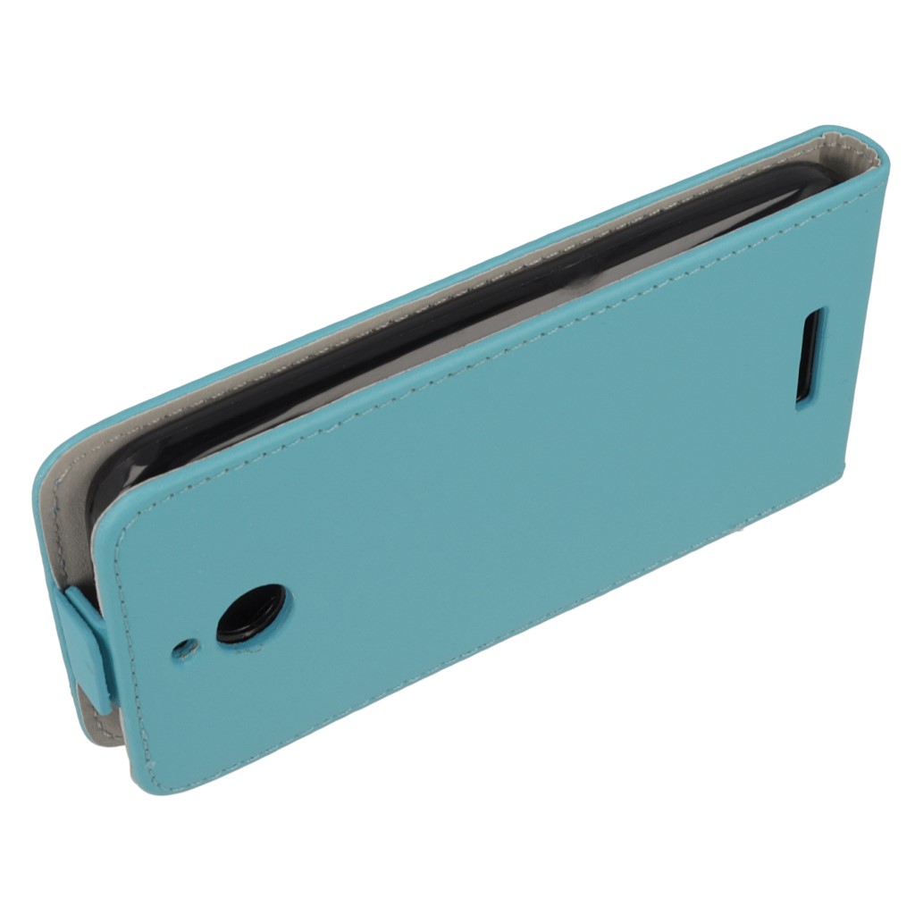 Pokrowiec z klapk na magnes Prestige Slim Flexi jasny niebieski HTC Desire 510 / 7