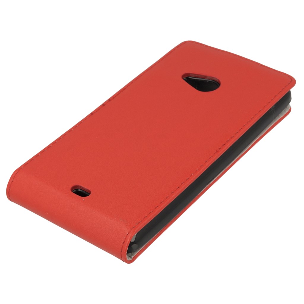 Pokrowiec z klapk na magnes Prestige Slim Flexi czerwony Microsoft Lumia 640 XL Dual SIM / 2