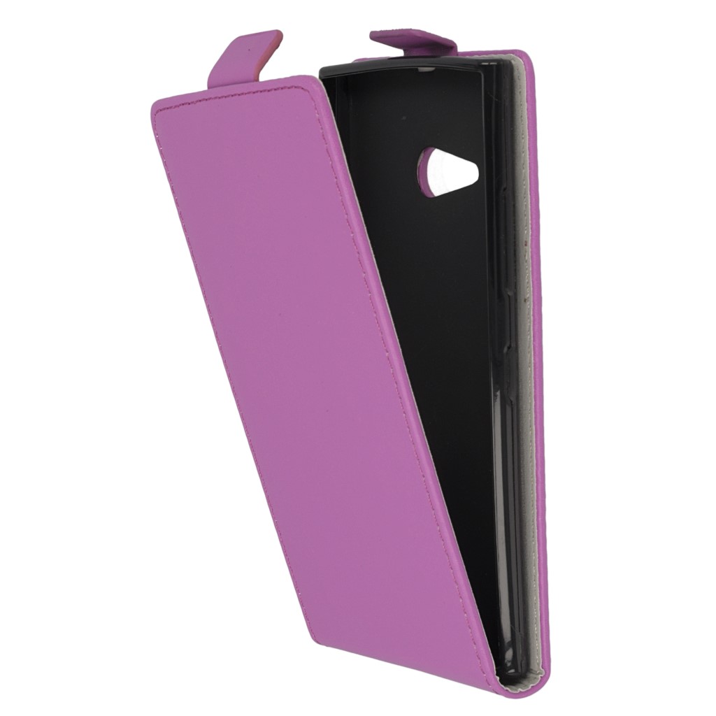 Pokrowiec z klapk na magnes Prestige Slim Flexi fioletowy NOKIA Lumia 735 / 9
