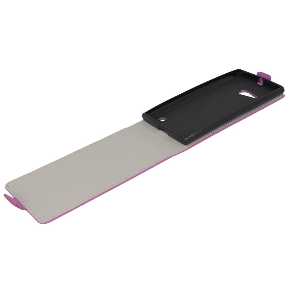 Pokrowiec z klapk na magnes Prestige Slim Flexi fioletowy NOKIA Lumia 735 / 8