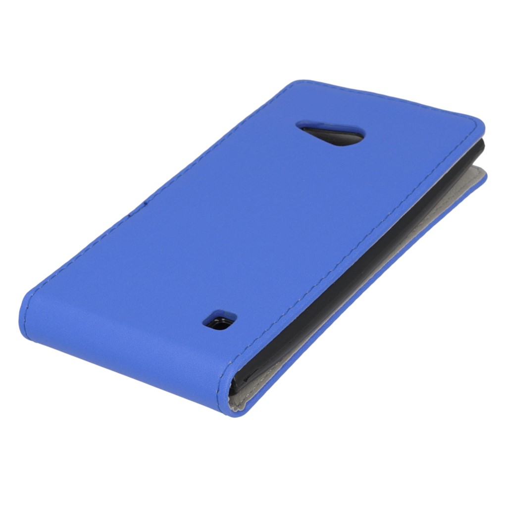 Pokrowiec z klapk na magnes Prestige Slim Flexi  niebieski NOKIA Lumia 635 / 3