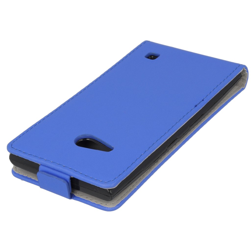 Pokrowiec z klapk na magnes Prestige Slim Flexi  niebieski NOKIA Lumia 630 / 4
