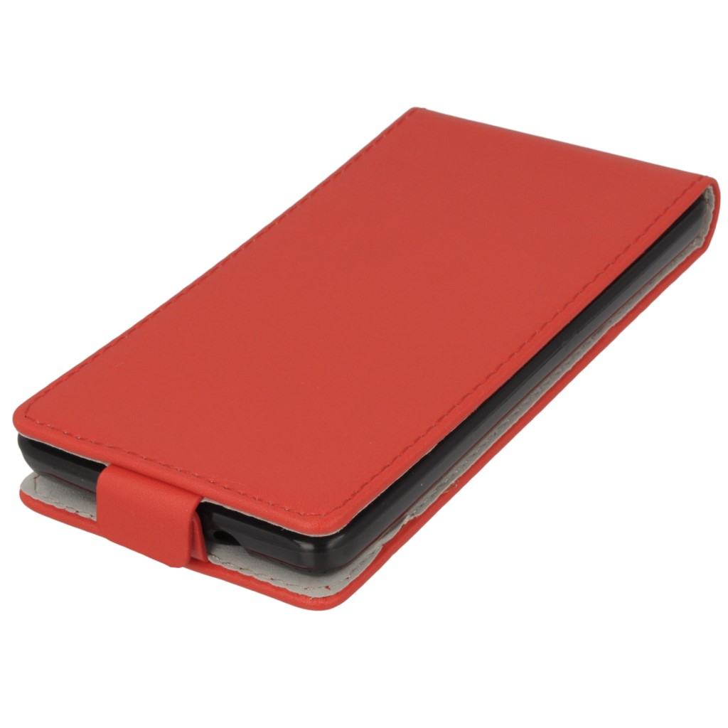 Pokrowiec z klapk na magnes Prestige Slim Flexi czerwony NOKIA Lumia 735 / 2