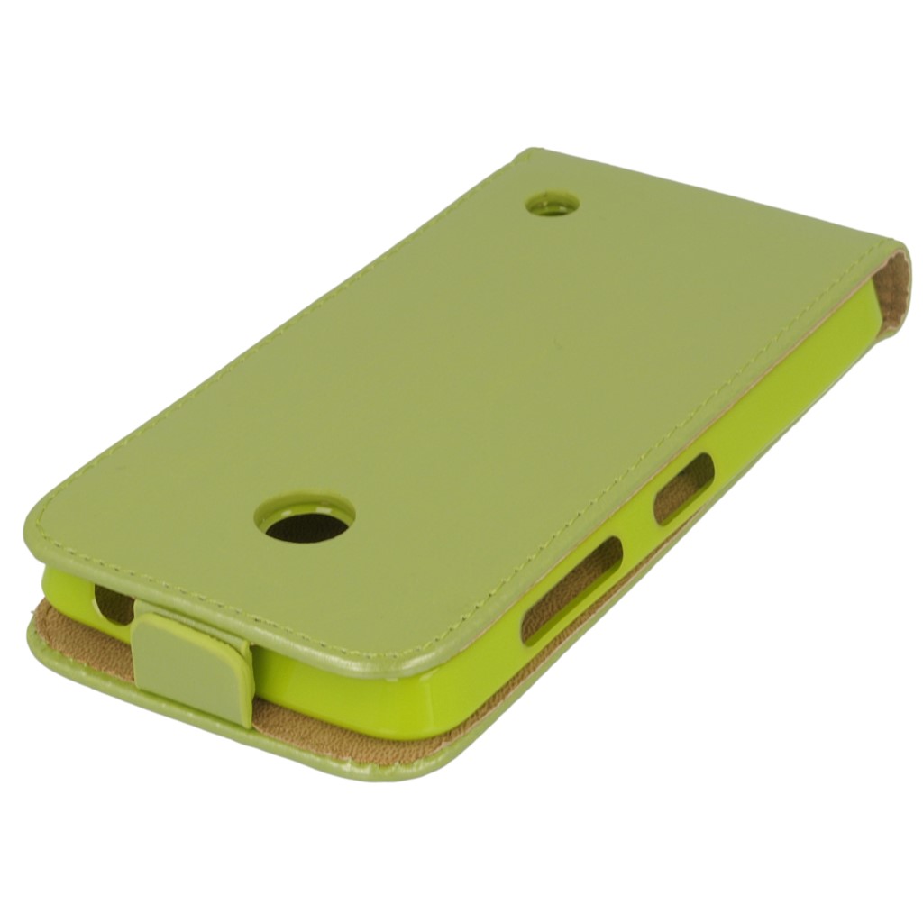 Pokrowiec z klapk na magnes Prestige Slim Flexi zielony NOKIA Lumia 630 / 6