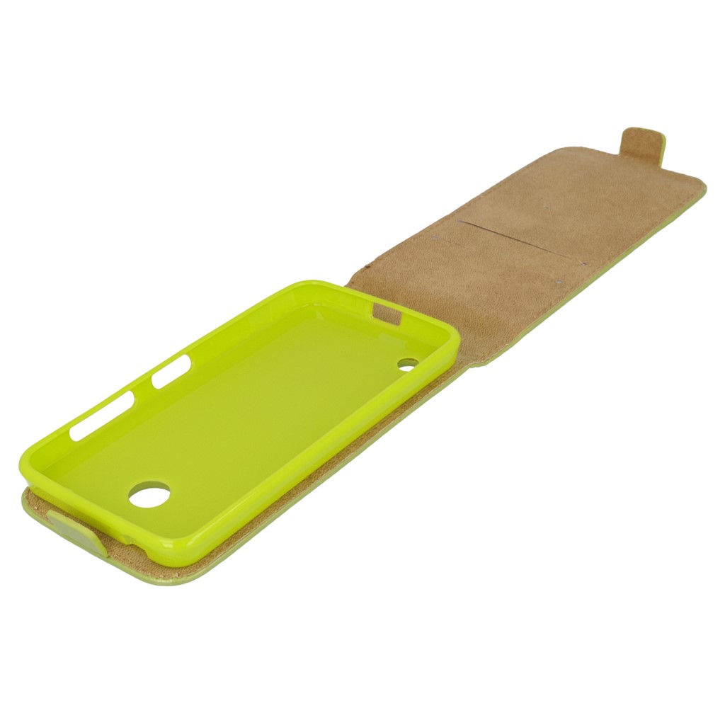 Pokrowiec z klapk na magnes Prestige Slim Flexi zielony NOKIA Lumia 630 / 7