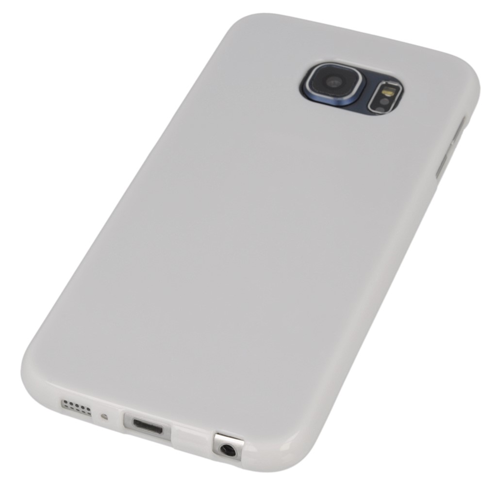 Pokrowiec silikonowe etui BACK CASE biae SAMSUNG SM-G920F Galaxy S6