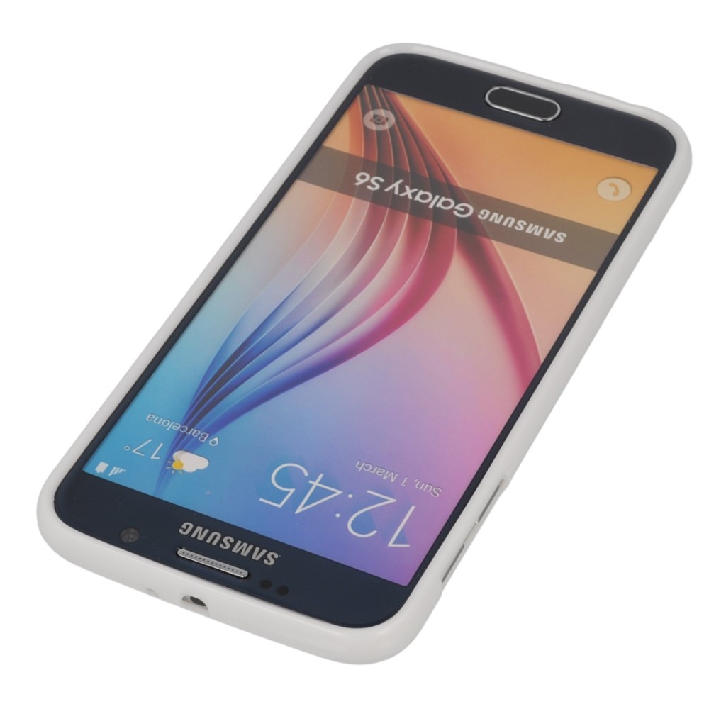 Pokrowiec silikonowe etui BACK CASE biae SAMSUNG SM-G920F Galaxy S6 / 3