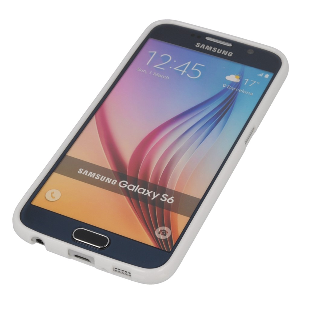 Pokrowiec silikonowe etui BACK CASE biae SAMSUNG SM-G920F Galaxy S6 / 4