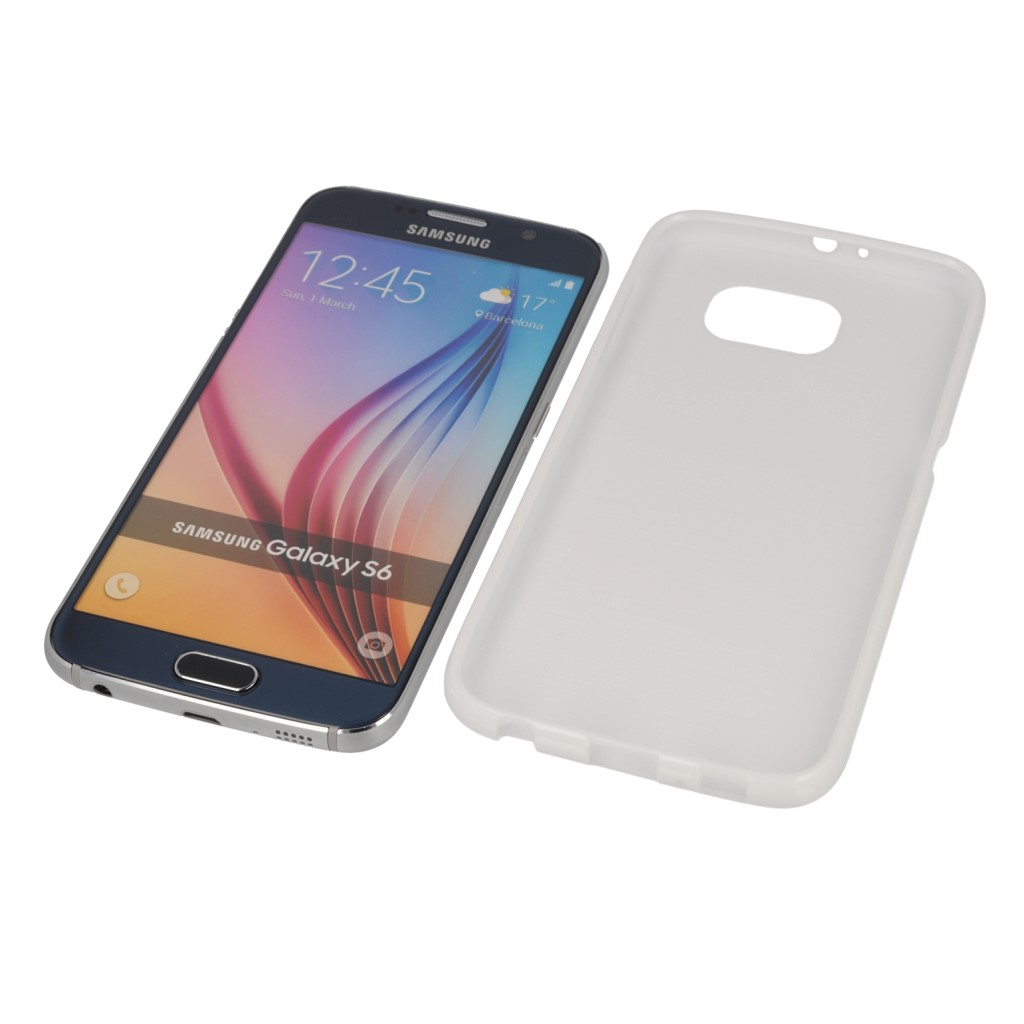 Pokrowiec silikonowe etui BACK CASE biae SAMSUNG SM-G920F Galaxy S6 / 5