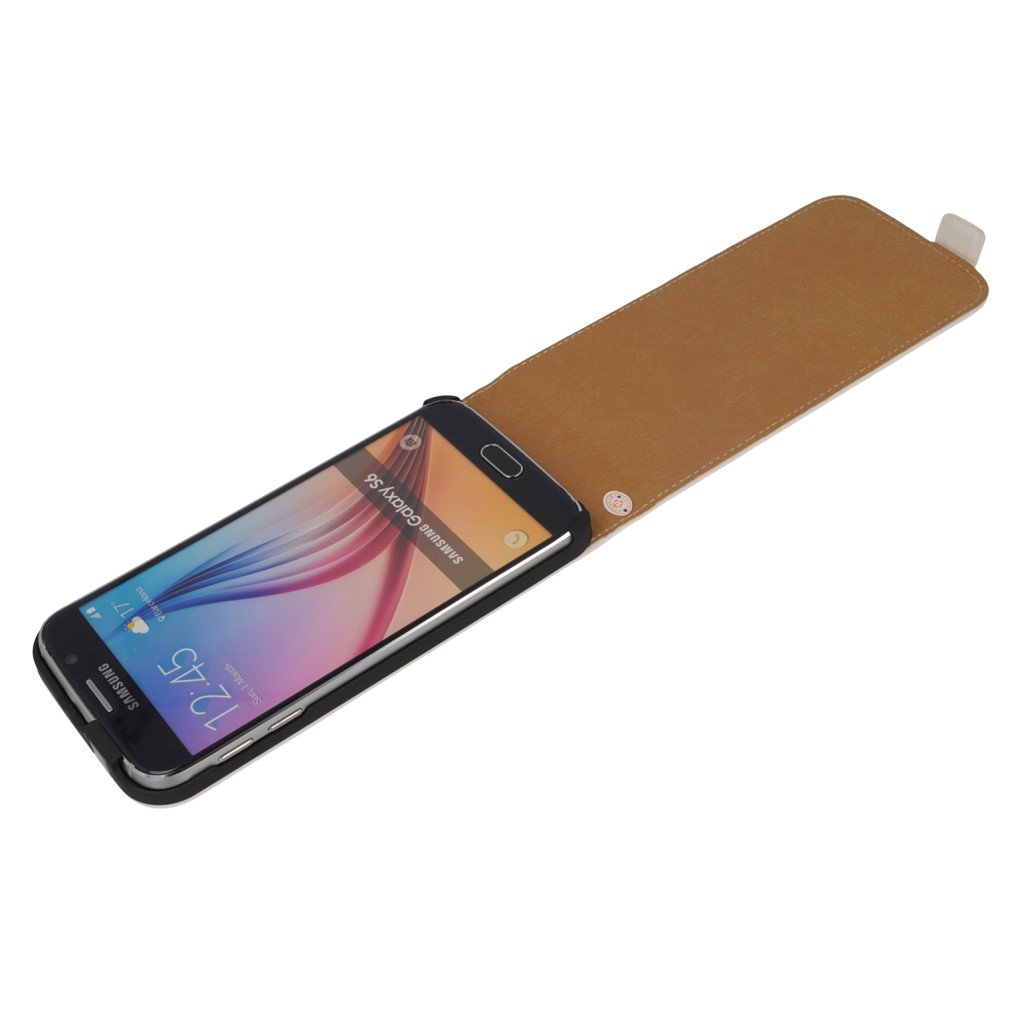 Pokrowiec z klapk na magnes Prestige Slim biay SAMSUNG SM-G920F Galaxy S6 / 6