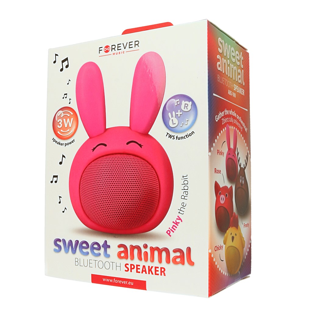 Gonik Multimedialny Bluetooth Forever ABS-100 Sweet Animal Krlik ALCATEL 3X 2019 / 2