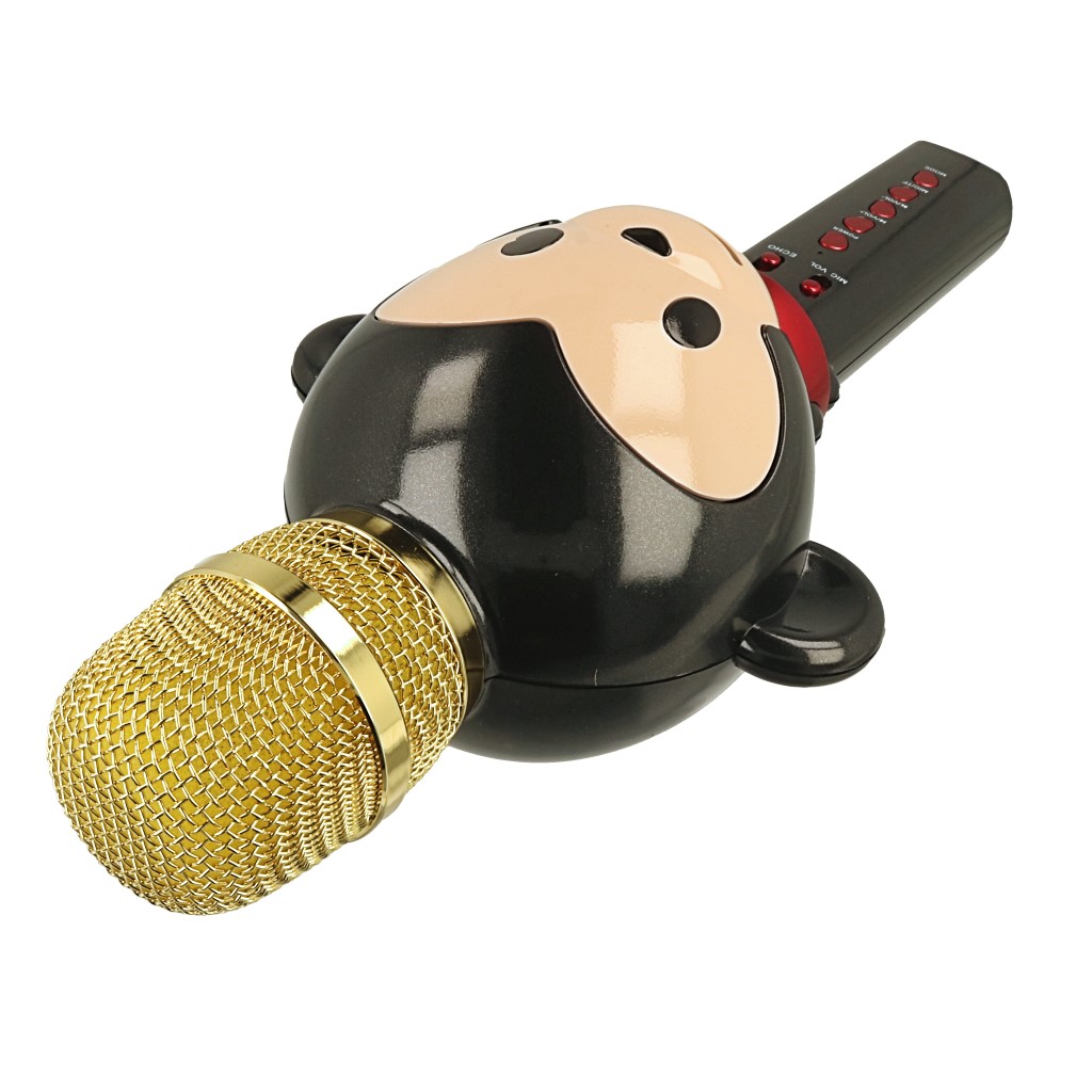 Mikrofon z gonikiem Maxlife MX-100 Animal czarny UMI Super / 4