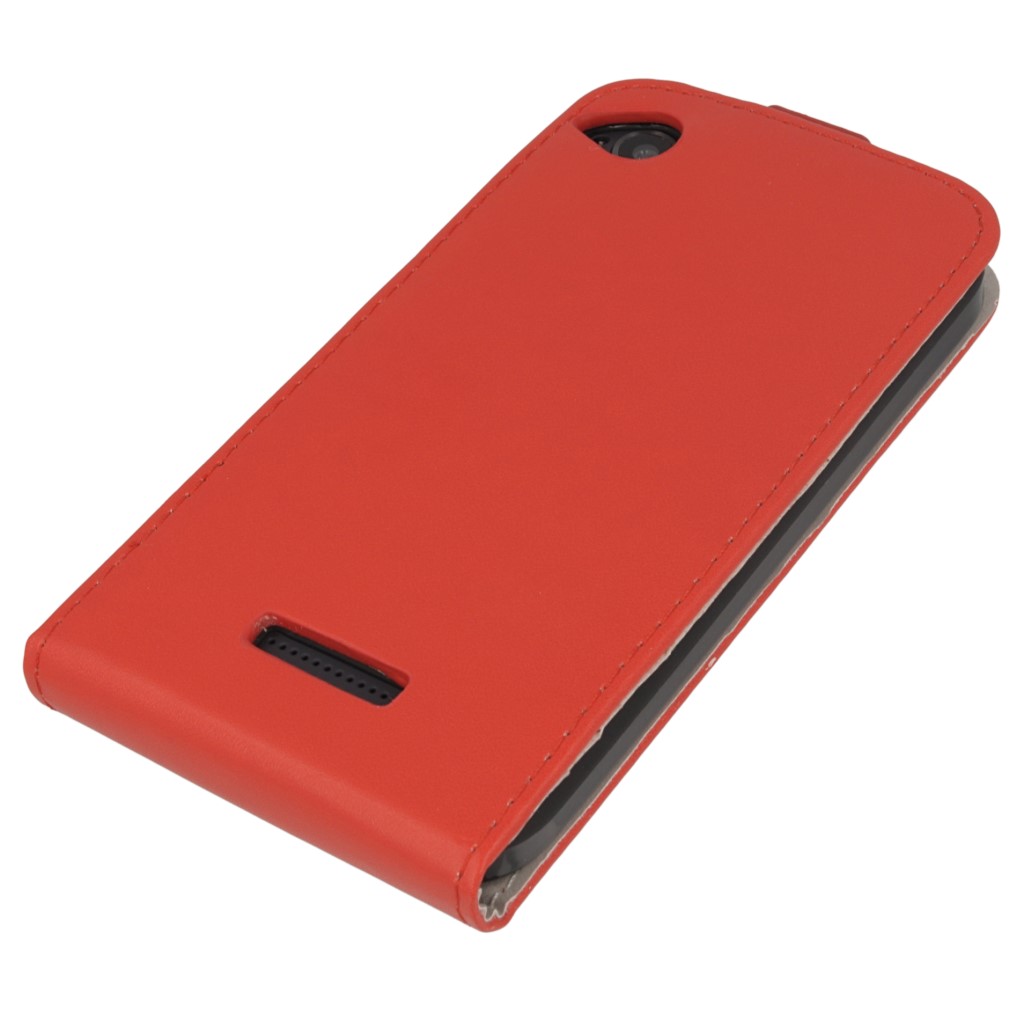 Pokrowiec z klapk na magnes Prestige Slim Flexi czerwony HTC Desire 320 / 3