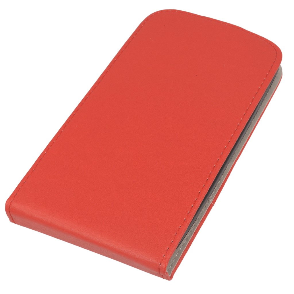 Pokrowiec z klapk na magnes Prestige Slim Flexi czerwony HUAWEI Ascend Y540 / 3