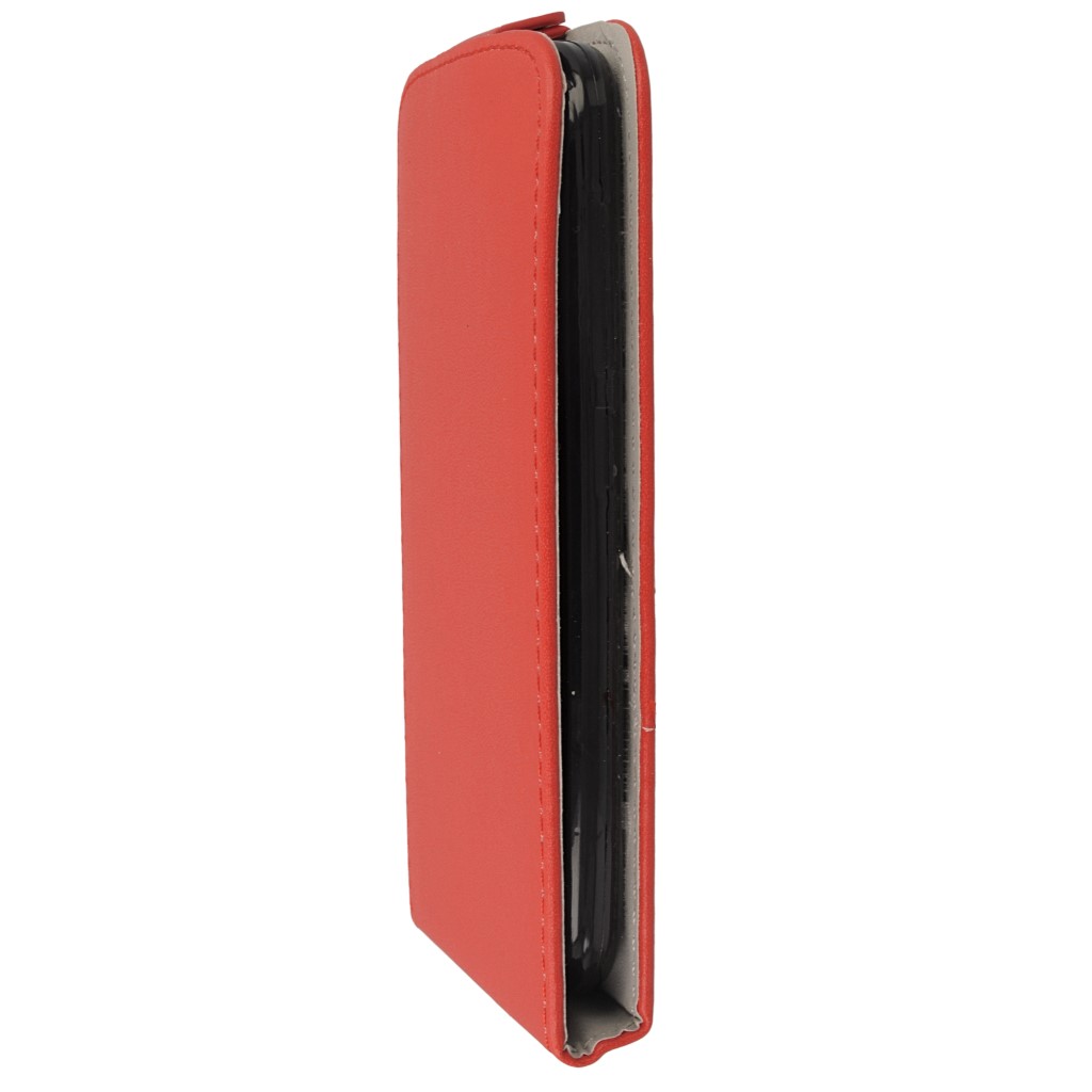 Pokrowiec z klapk na magnes Prestige Slim Flexi czerwony HUAWEI Ascend Y540 / 6