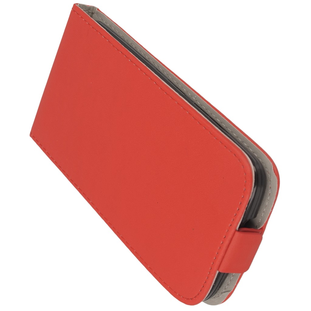 Pokrowiec z klapk na magnes Prestige Slim Flexi czerwony HUAWEI Ascend Y540 / 8