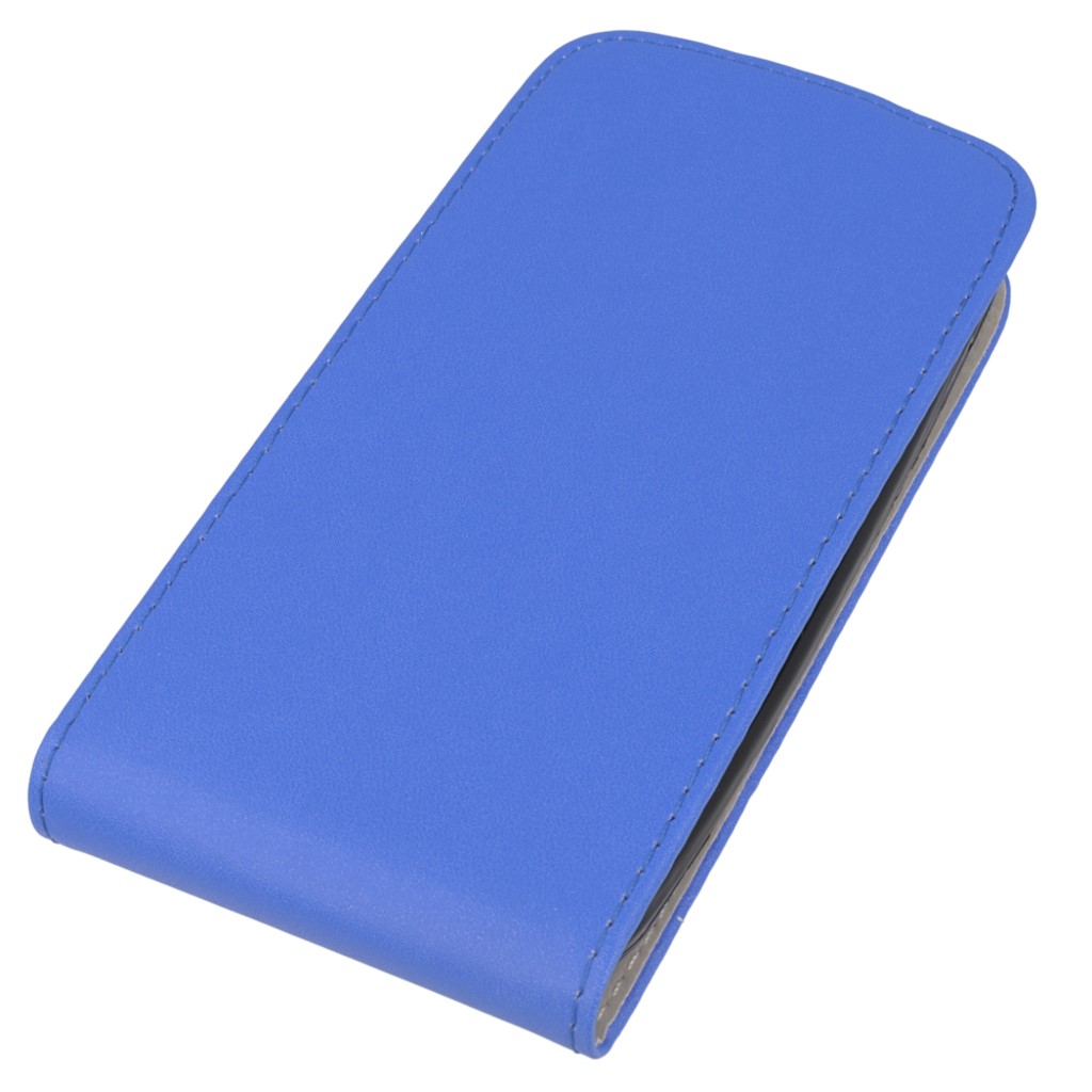 Pokrowiec z klapk na magnes Prestige Slim Flexi niebieski HUAWEI Ascend Y540 / 3