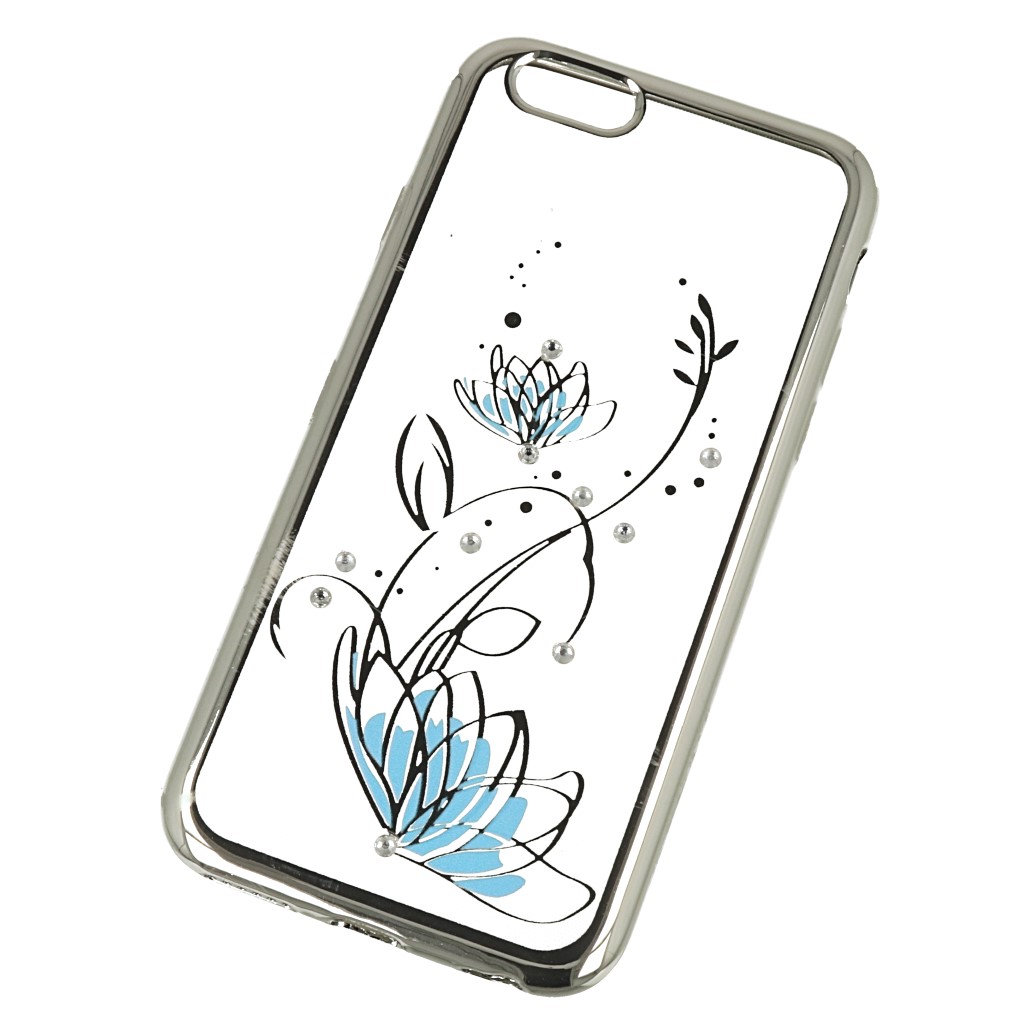 Pokrowiec etui Diamond Lotus niebieskie APPLE iPhone 6