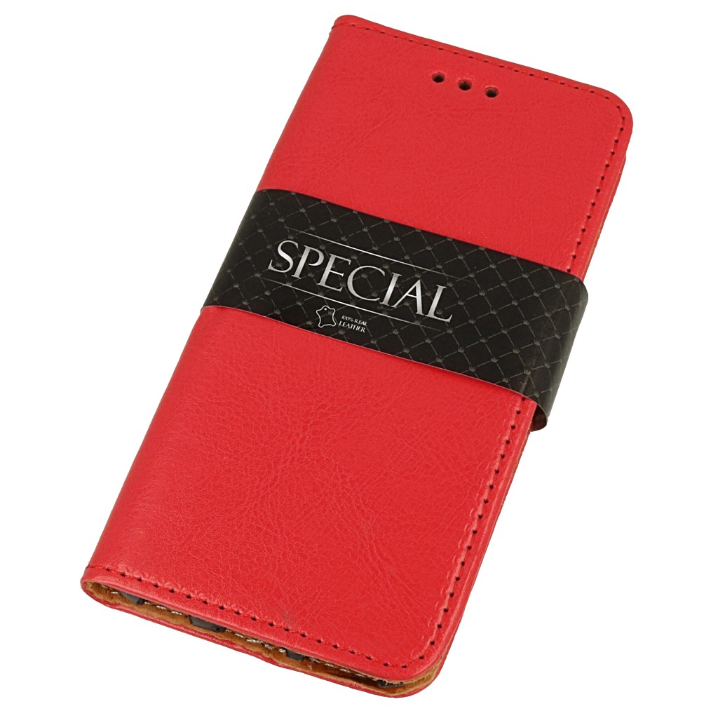 Pokrowiec etui skrzane Flexi Book Special czerwone SAMSUNG Galaxy A5 2018 / 2