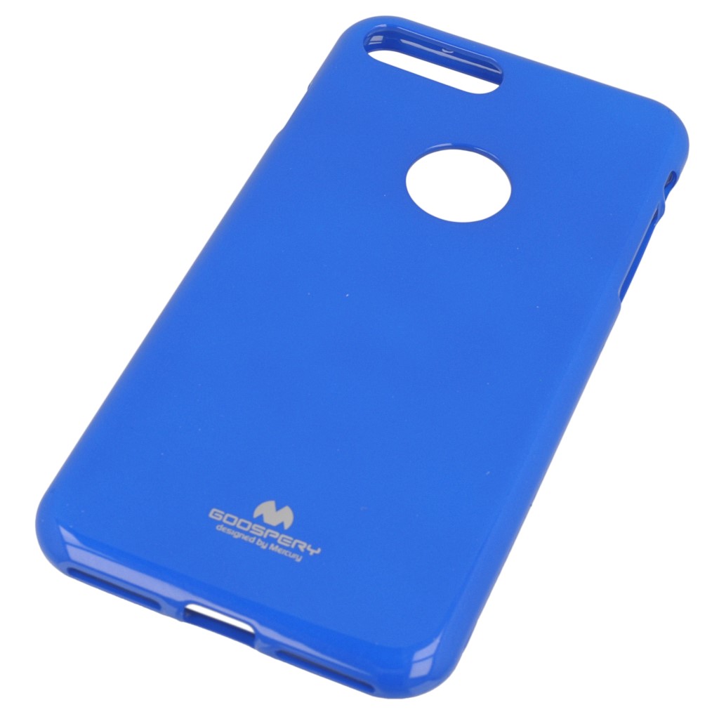 Pokrowiec etui silikonowe Mercury JELLY CASE niebieskie APPLE iPhone 8 Plus