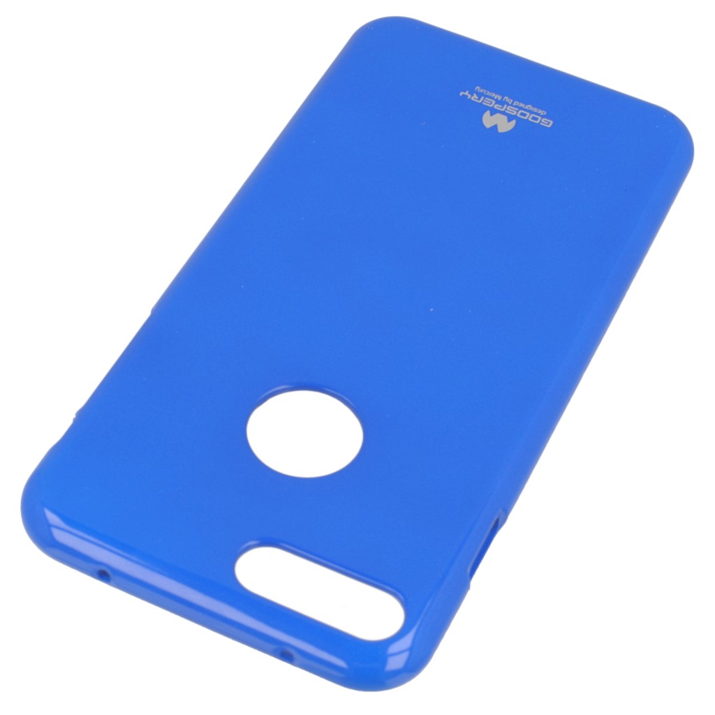Pokrowiec etui silikonowe Mercury JELLY CASE niebieskie APPLE iPhone 7 Plus / 2