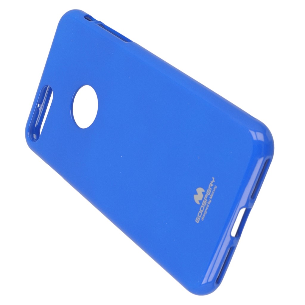Pokrowiec etui silikonowe Mercury JELLY CASE niebieskie APPLE iPhone 8 Plus / 5