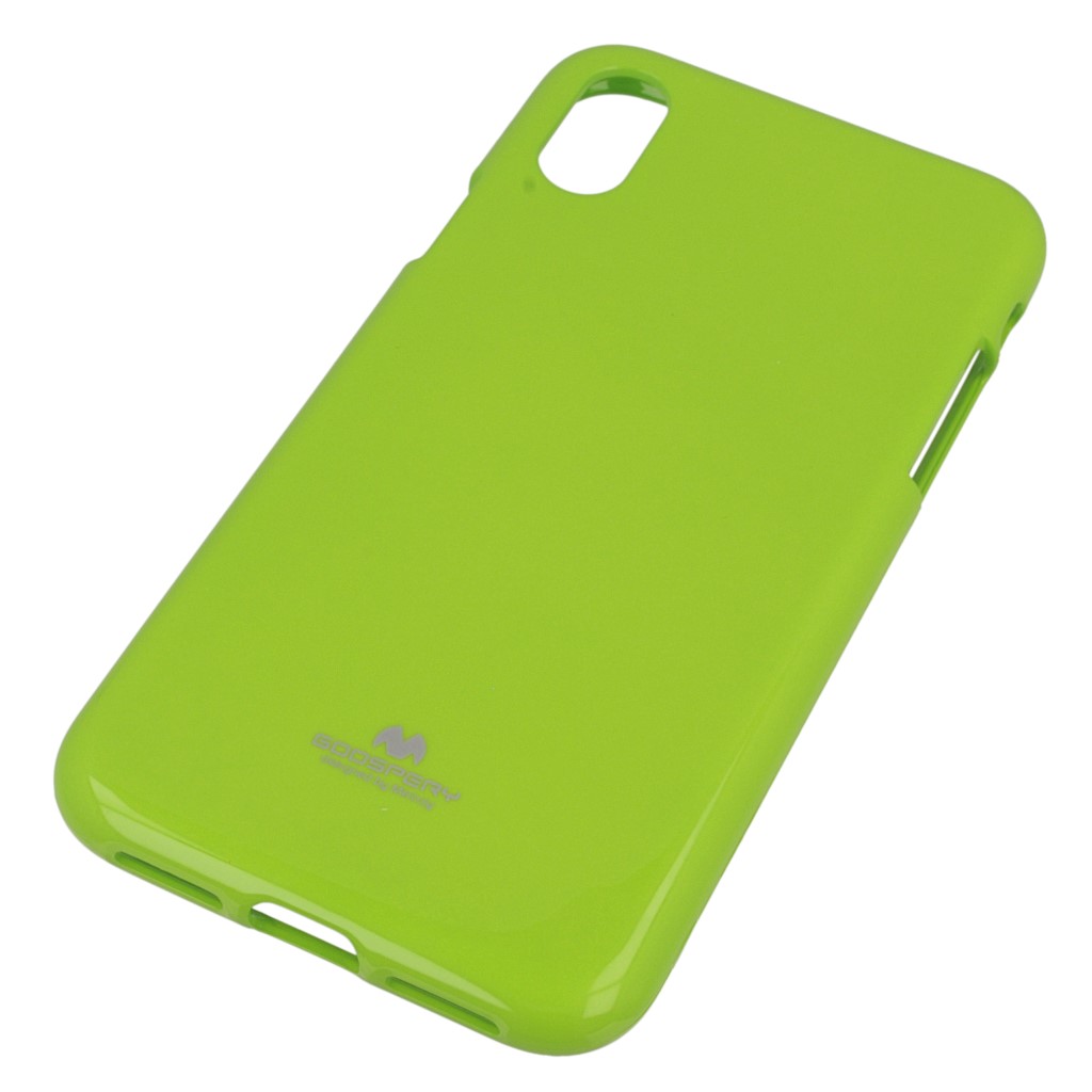 Pokrowiec etui silikonowe Mercury JELLY CASE limonkowy APPLE iPhone X