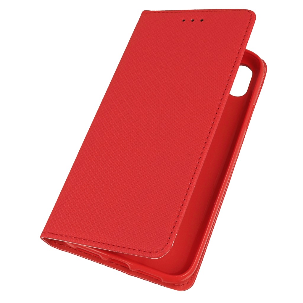 Pokrowiec etui z klapk Magnet Book czerwone APPLE iPhone 9