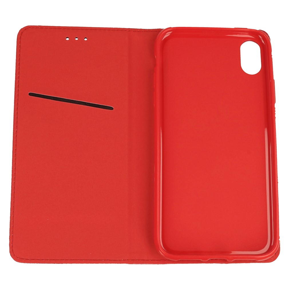 Pokrowiec etui z klapk Magnet Book czerwone APPLE iPhone 9 / 2