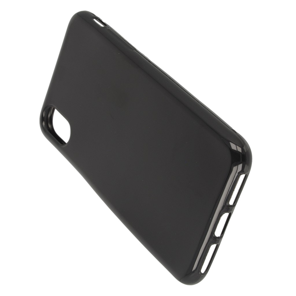 Pokrowiec silikonowe etui BACK CASE czarne APPLE iPhone X / 4